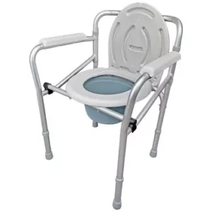 Silla de Baño Portátil y Plegable para Adultos Mayores y Movilidad Reducida
