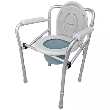 Silla de Baño Portátil y Plegable para Adultos Mayores y Movilidad Reducida